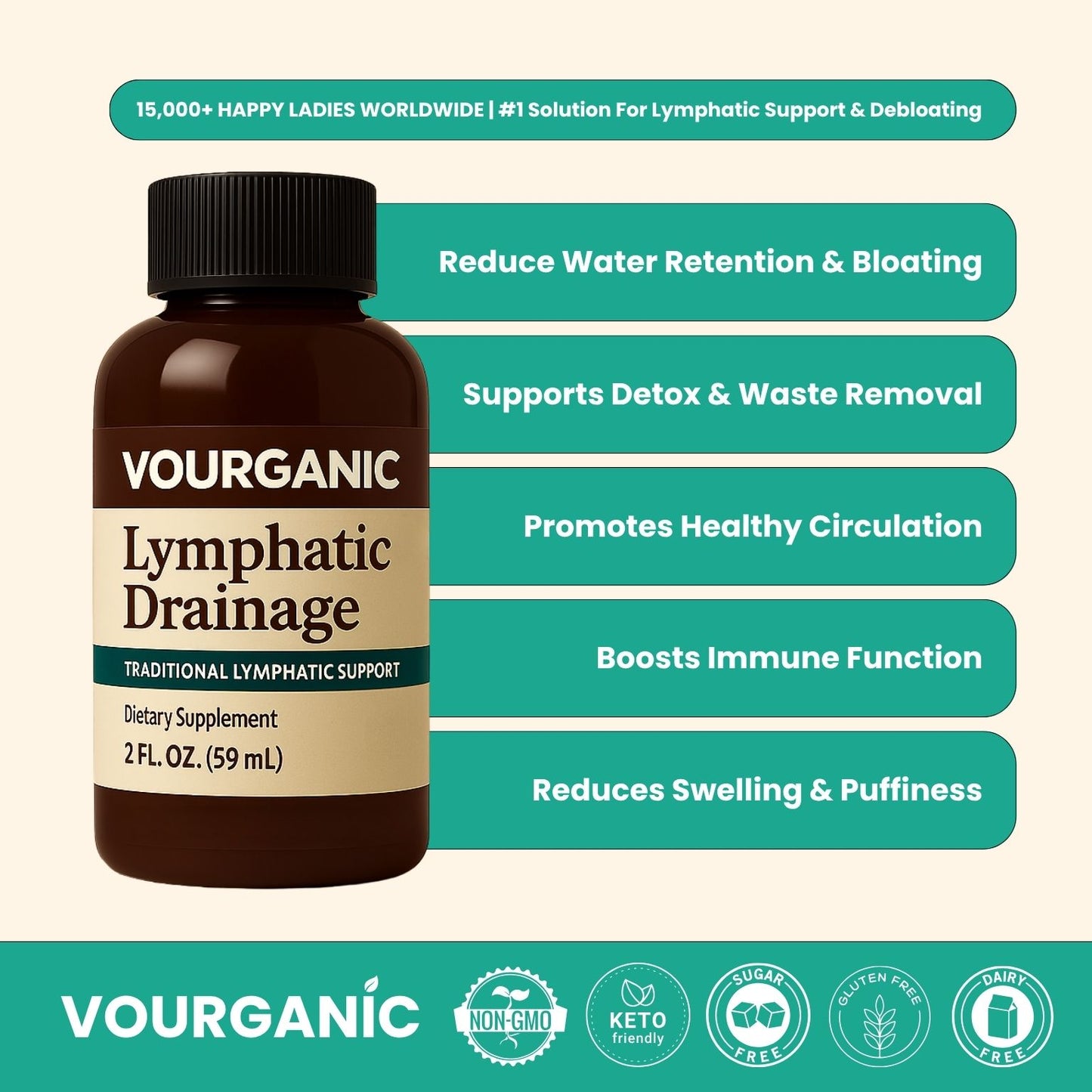 VOURGANIC® Lymphatic Drainage Drops