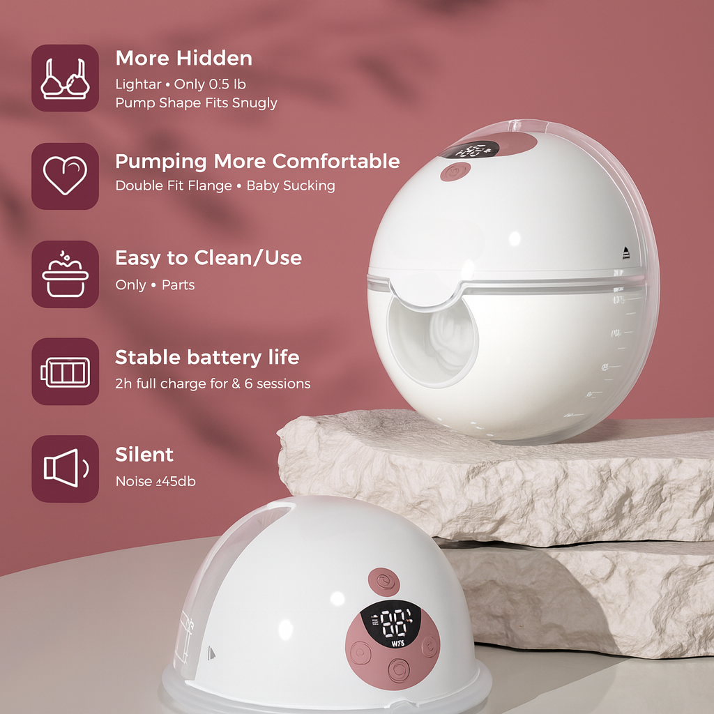 All-in-one M5 Wearable Breast Pump