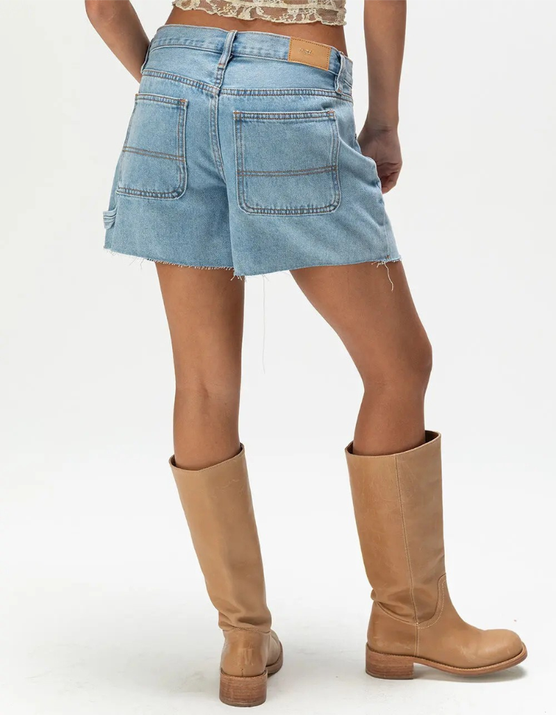 Low Rise Light Wash Baggy Jorts