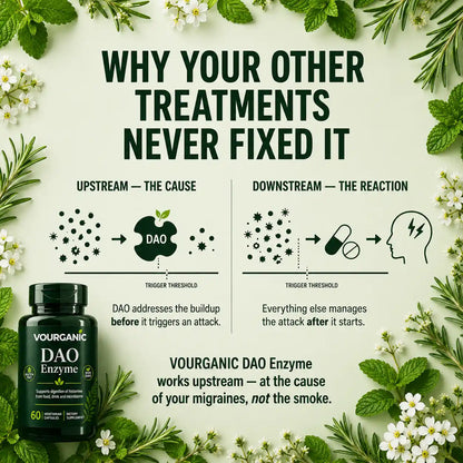 VOURGANIC® DAO Enzyme | Migraine Relief