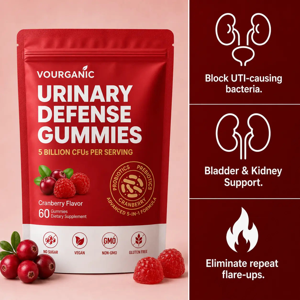 VOURGANIC® Urinary Defense Gummies
