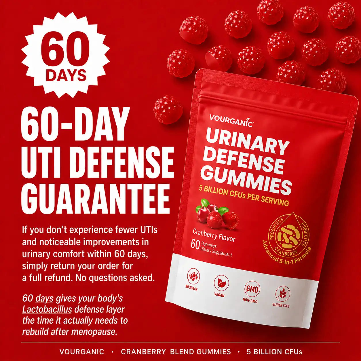 VOURGANIC® Urinary Defense Gummies