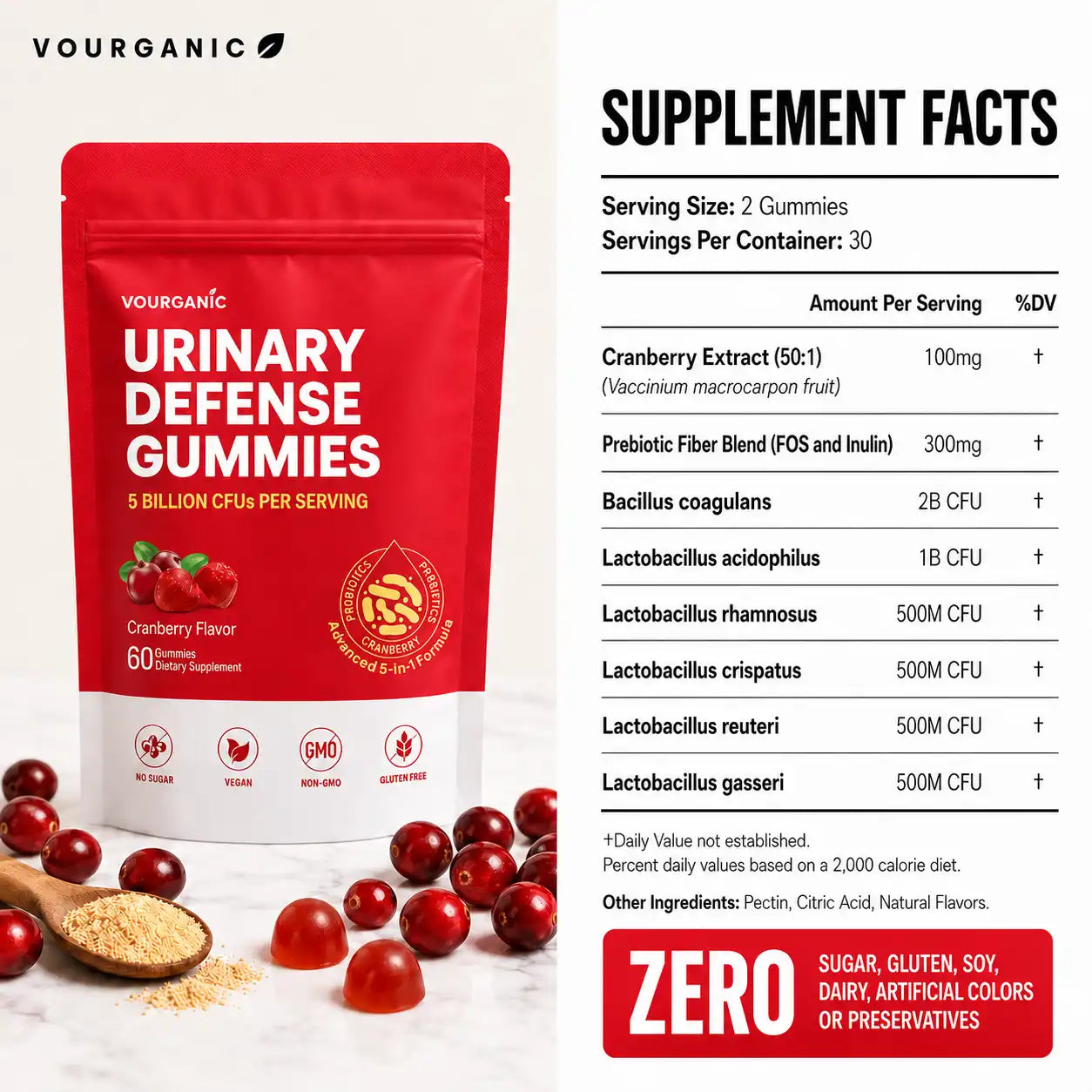 VOURGANIC® Urinary Defense Gummies